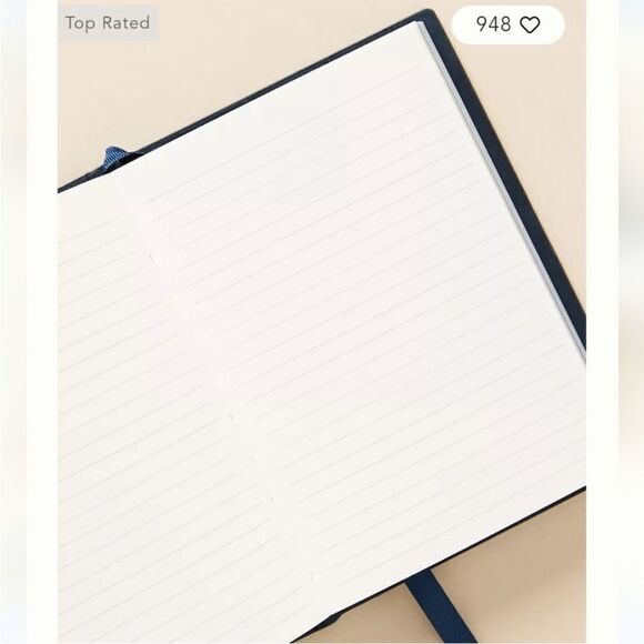 Anthropologie NWT OMARI MONOGRAM JOURNAL LETTER I - Picture 6 of 6